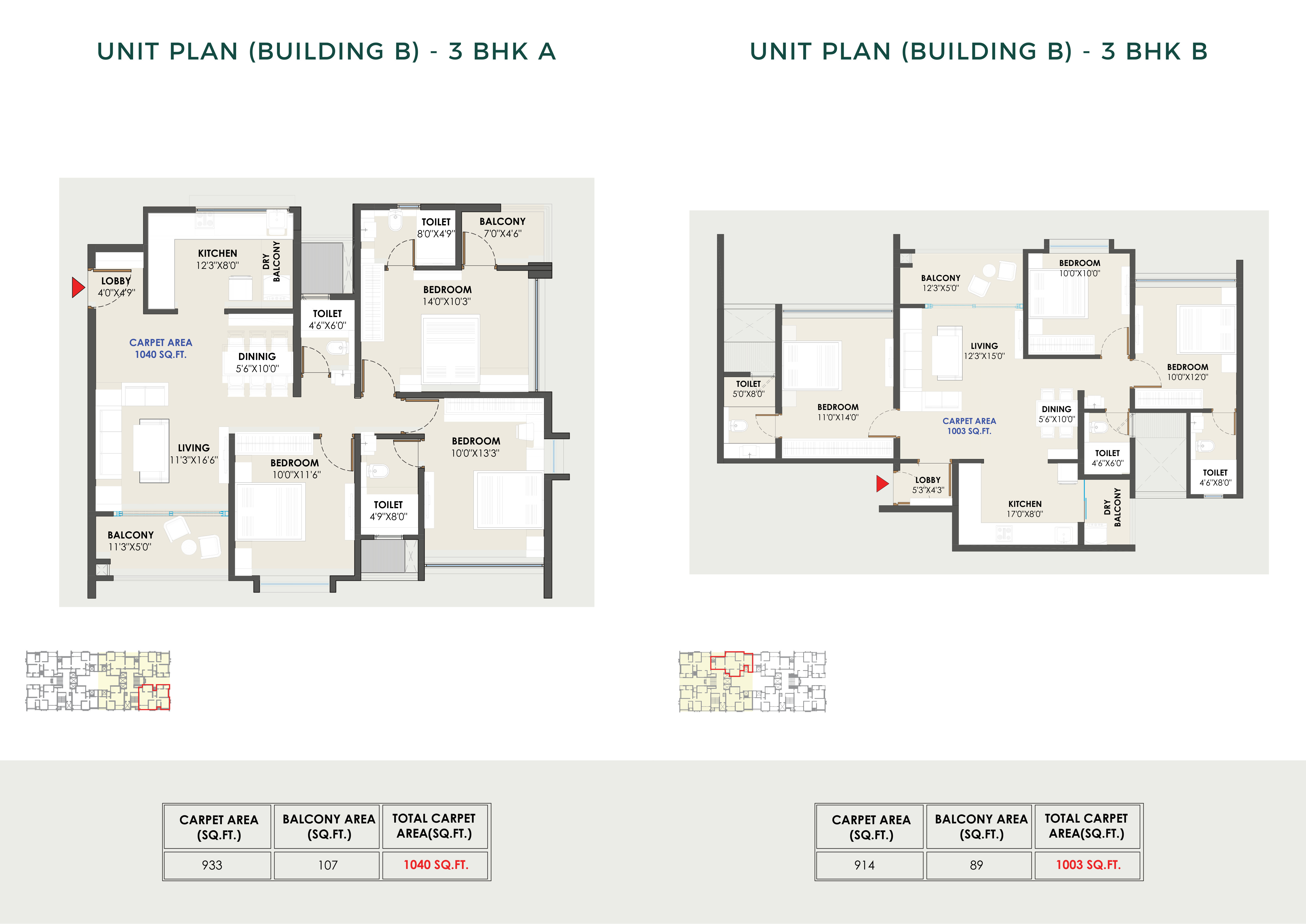 3 BHK Plan